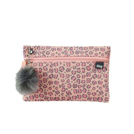 Picture of SCHOOL PENCIL CASE WILD PINK